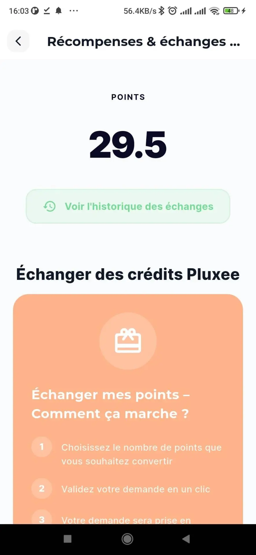 Rewards & Pluxee exchange