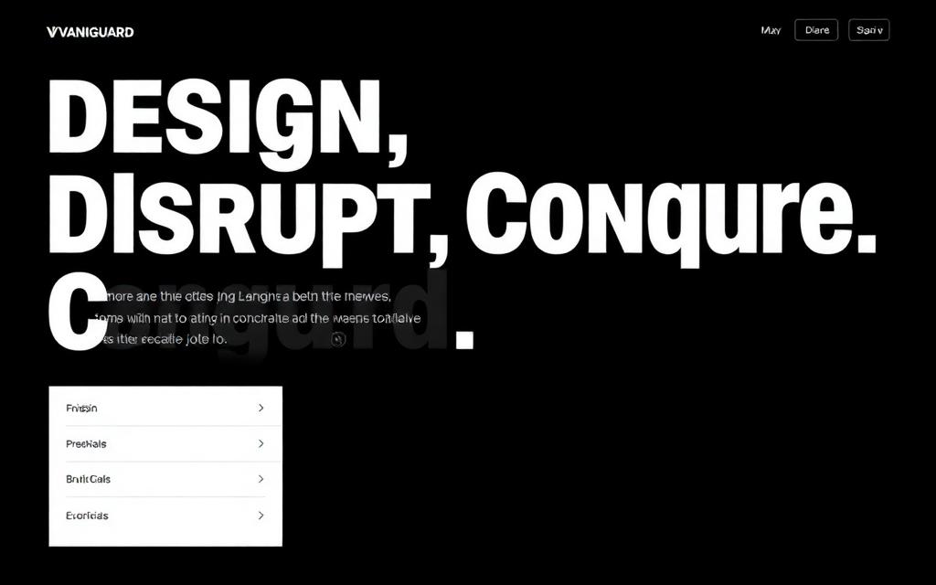 VANGUARD — Bold Studio Hero