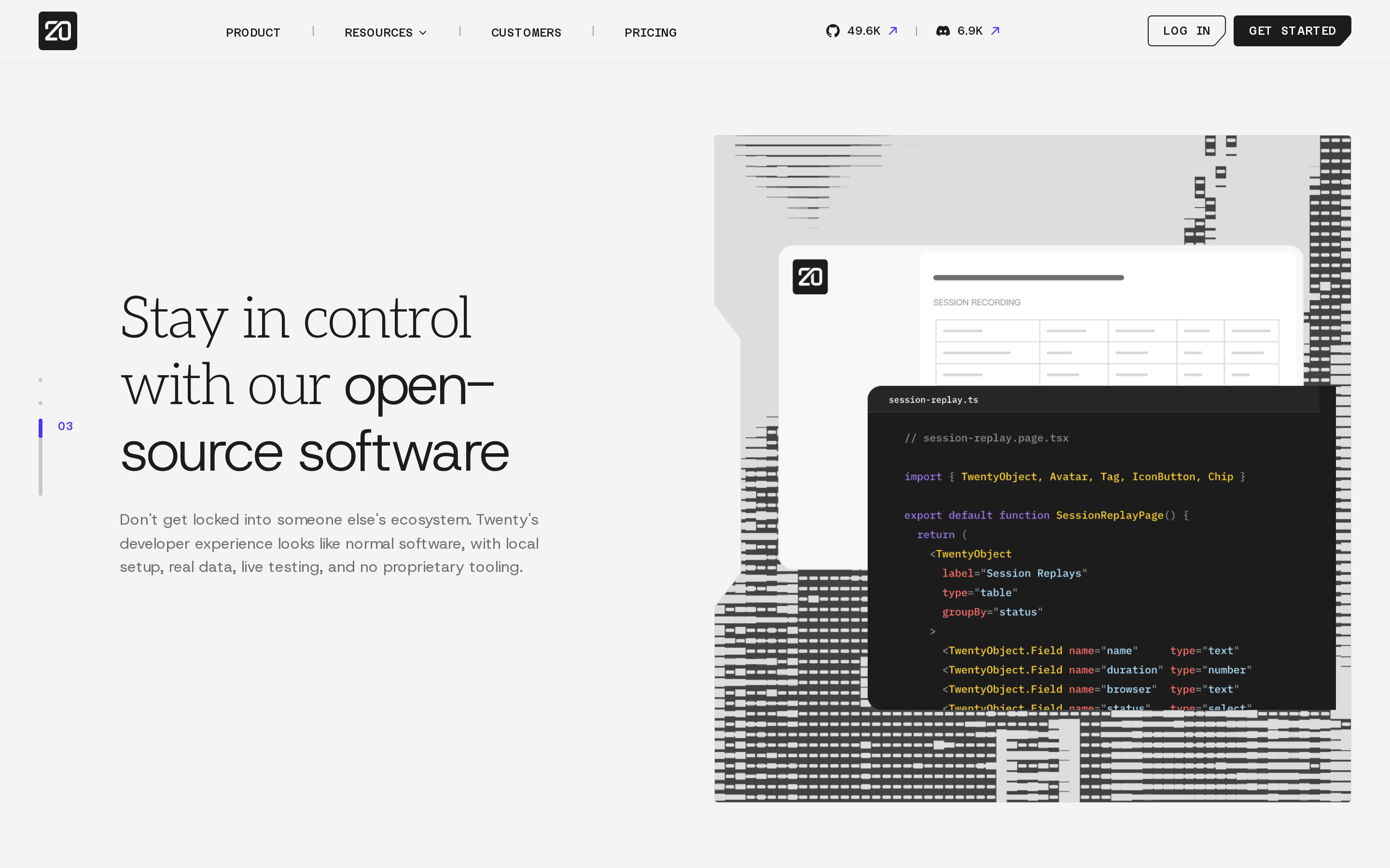 Twenty CRM — Tasks and inbox attached to the record